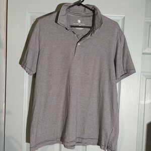 Southern Proper Men's Striped Golf Polo Sz Large